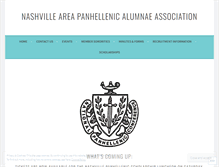 Tablet Screenshot of nashvillepanhellenic.org